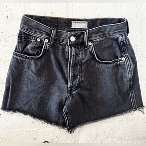 We The Free Charcoal Ivy Mid-Rise Jean Shorts Size 25